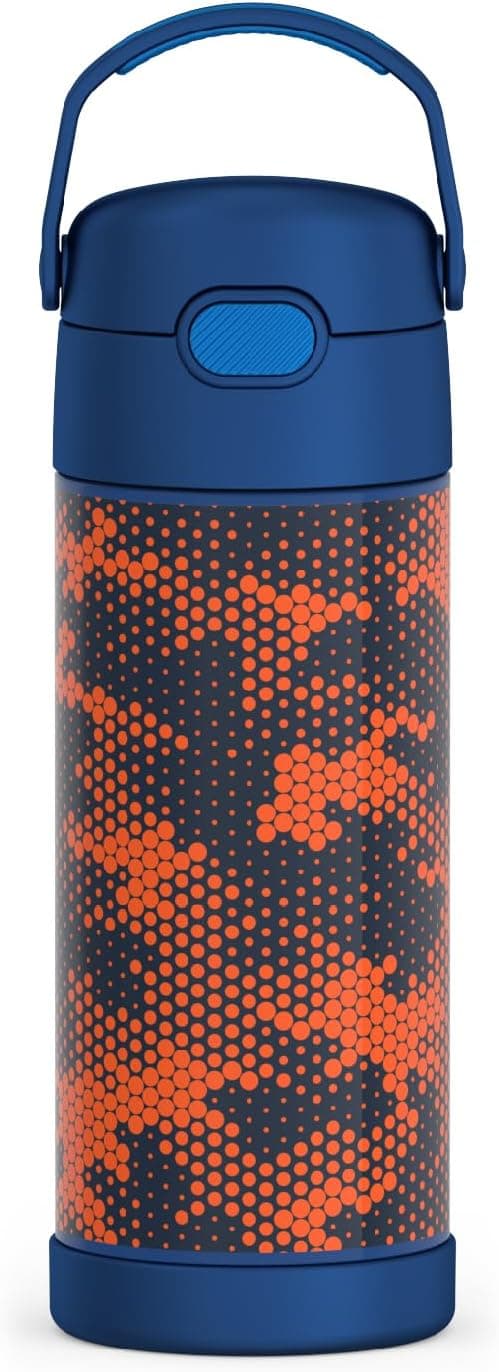 THERMOS FUNTAINER 14 Ounce Stainless Steel Vacuum Insulated Bottle, Digital Camo