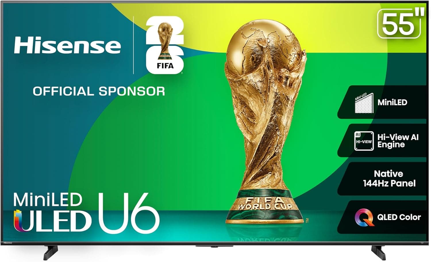 Hisense 55U68QF 55-inch 4K Mini-LED Smart TV with Gaming