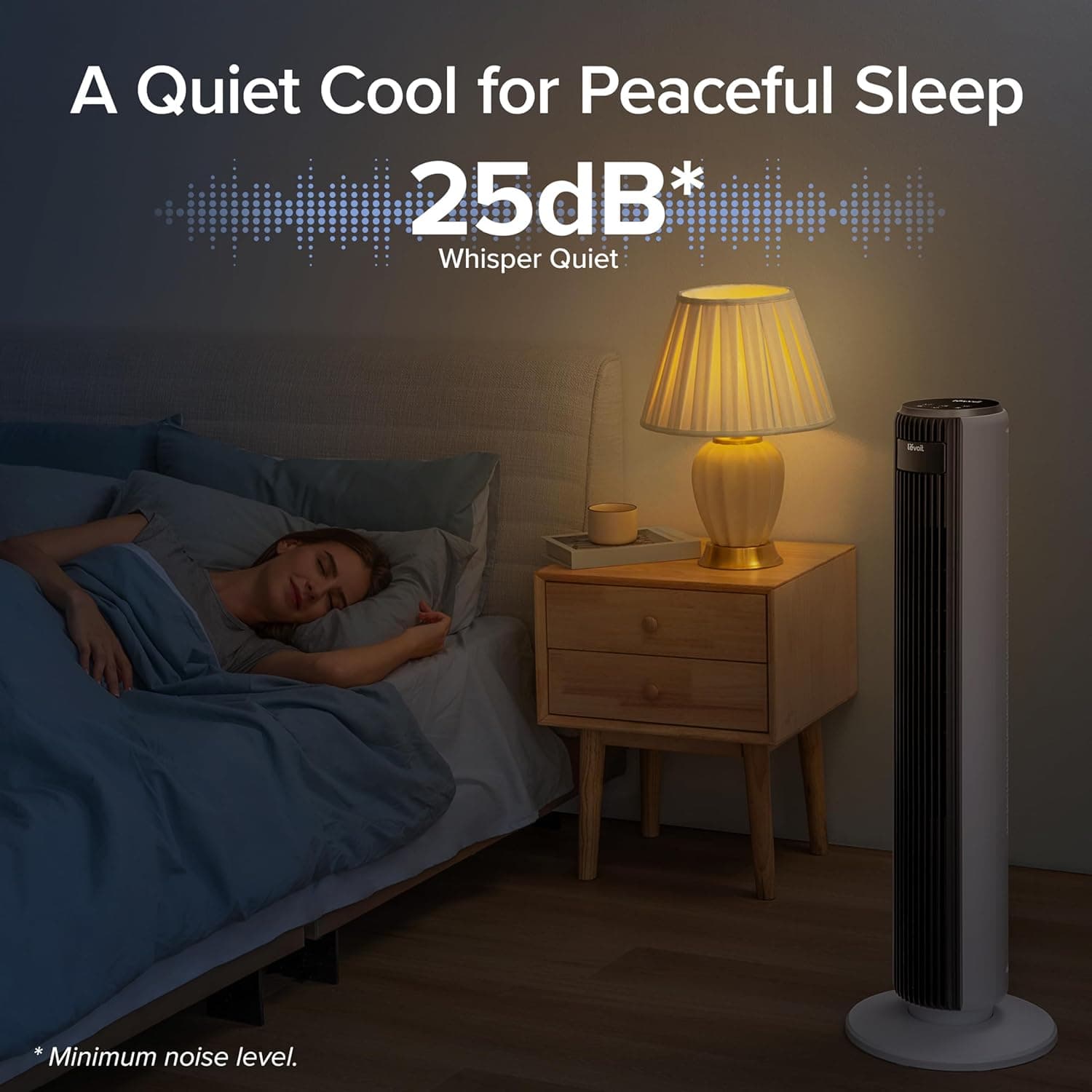 Levoit 36-inch Bladeless Tower Fan with Remote