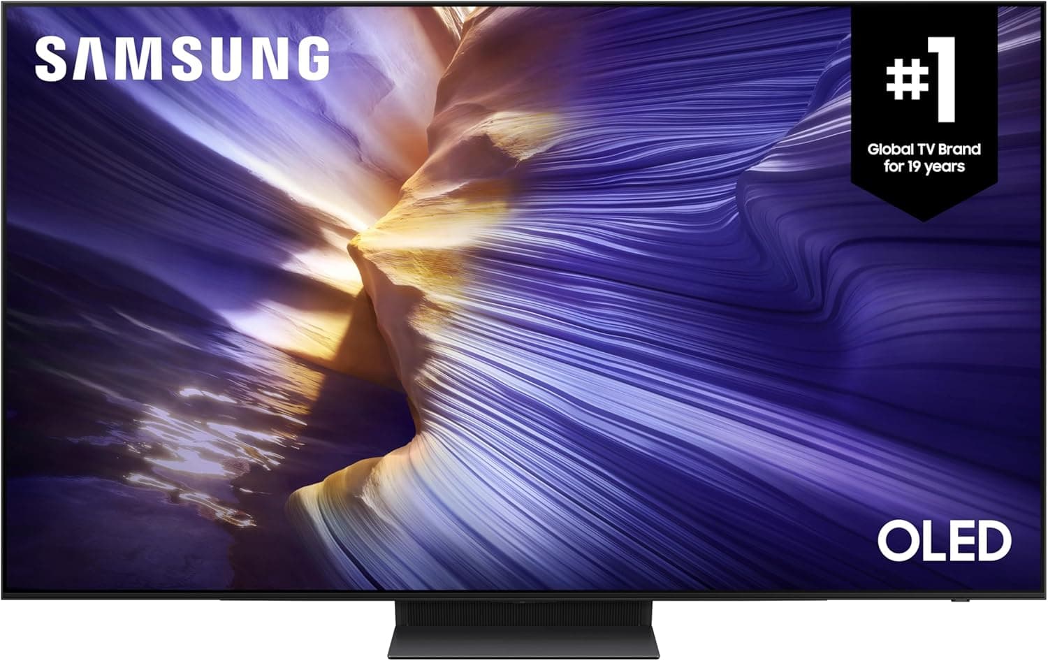 SAMSUNG 77-Inch OLED S90F 4K Smart TV, AI Gen 3 Processor, HDR+, 144Hz, Laser Slim Design, Q-Symphony, AI Game Mode, Game Hub, FreeSync Premium Pro
