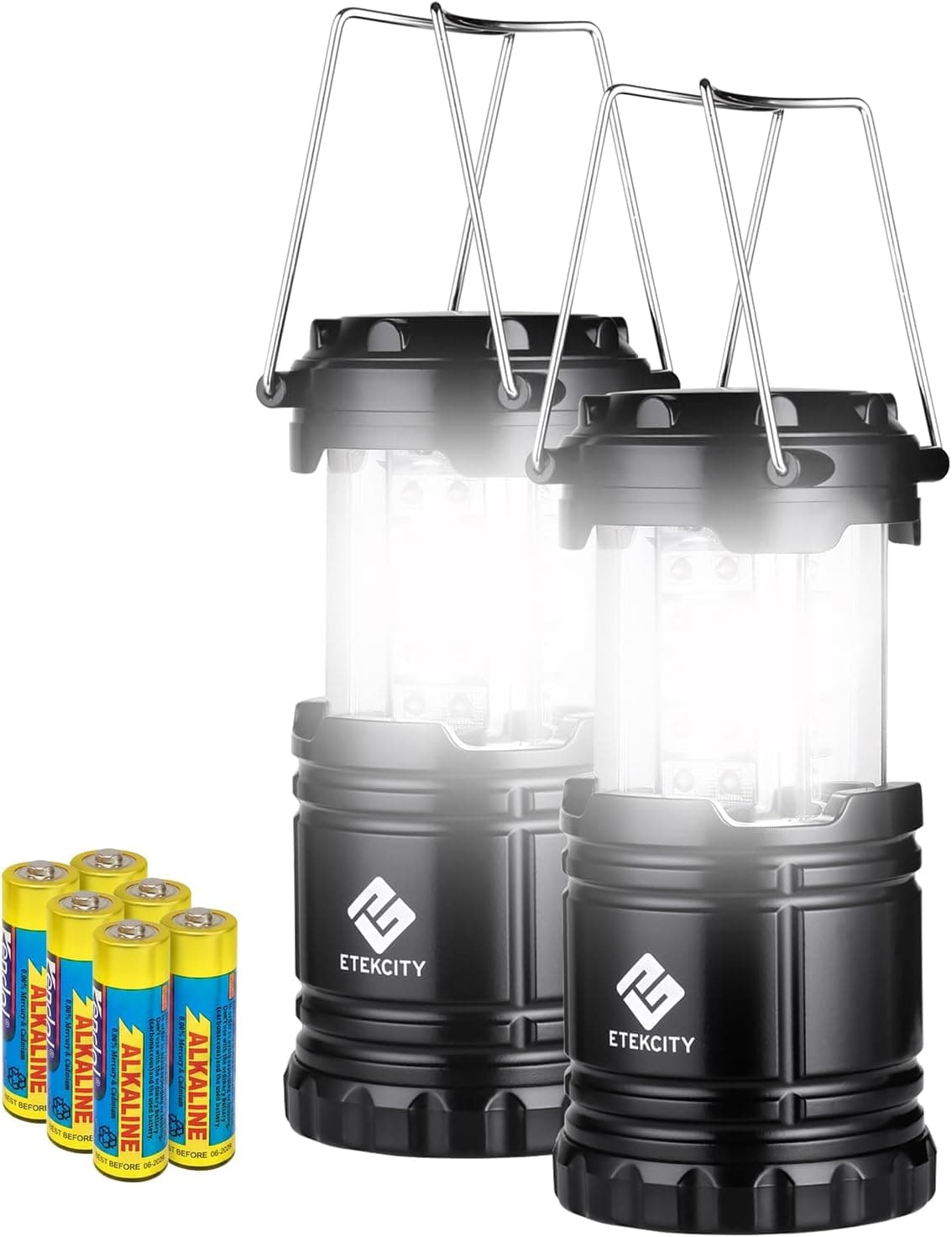 Etekcity Upgrade 2 Pack LED Camping Lantern with Magnetic Base