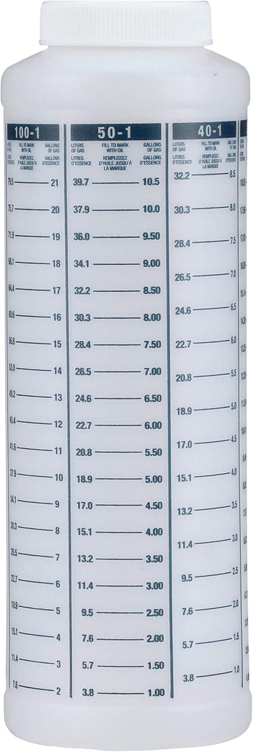 Attwood 11873-1 Wide-Mouth Marine Fuel/Oil Mixing Bottle 1-Quart