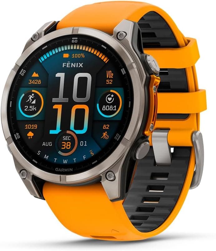 Garmin fēnix 8 47mm AMOLED Sapphire Titanium GPS Multisport Watch