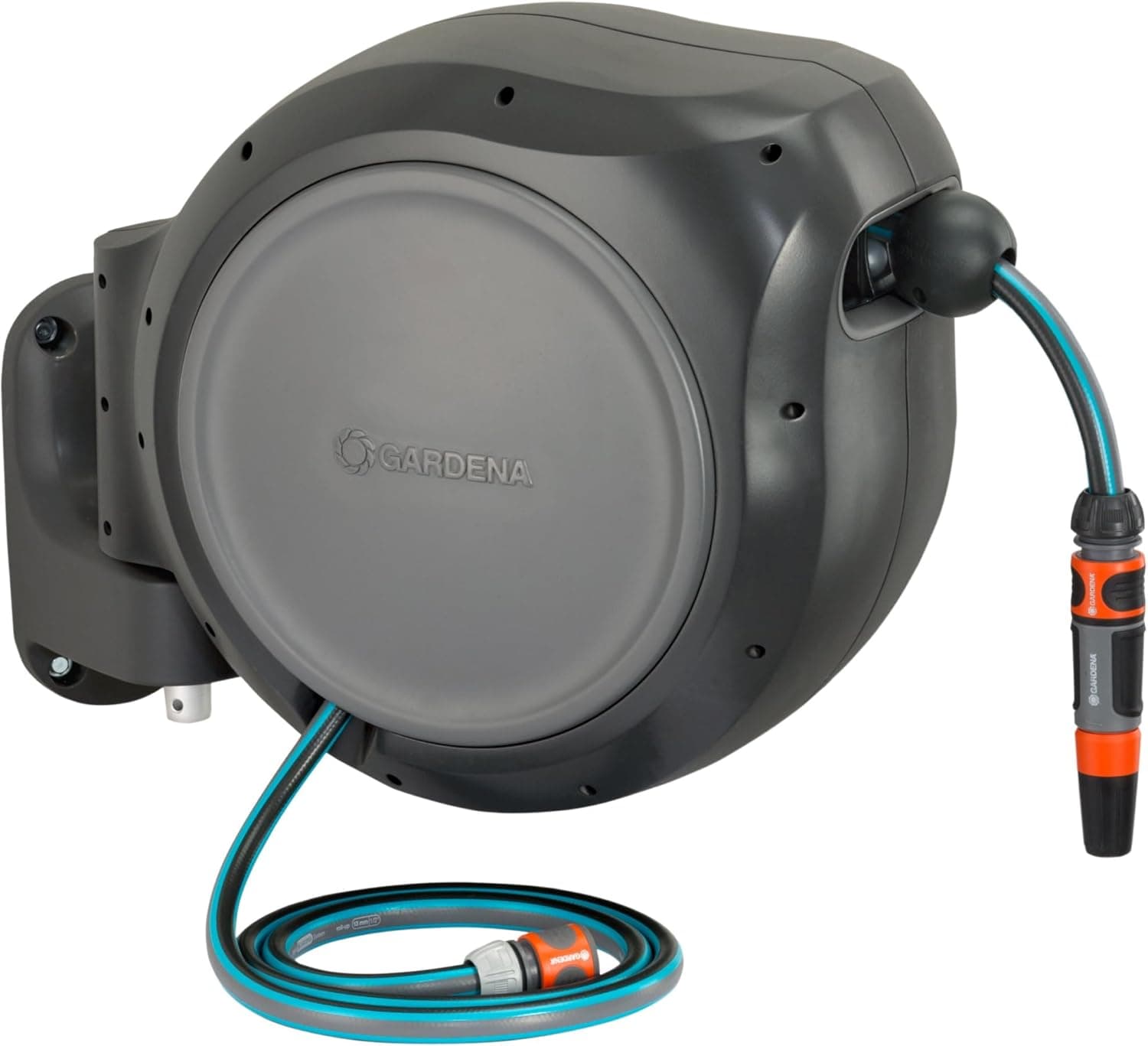 GARDENA 20505-80 Wall Mounted Retractable Hose Reel 100 ft