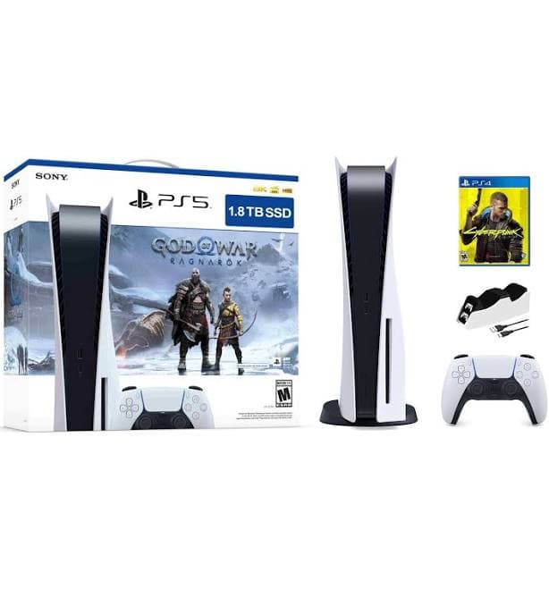 Sony PlayStation 5 1.8TB Disc Edition God of War Bundle