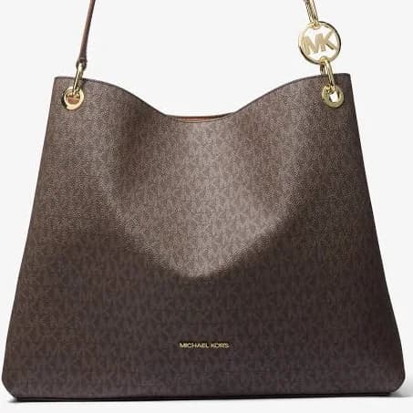 Christina Large Signature Logo Shoulder Bag
