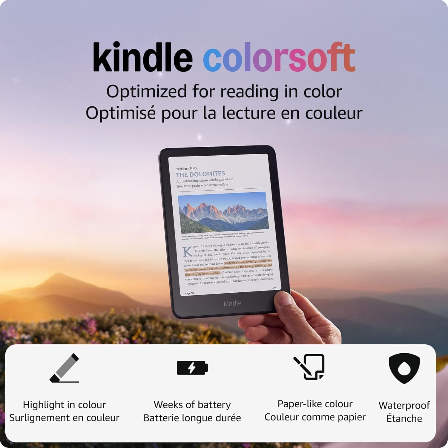 Kindle Colorsoft 16 GB (newest) with color display and warm light