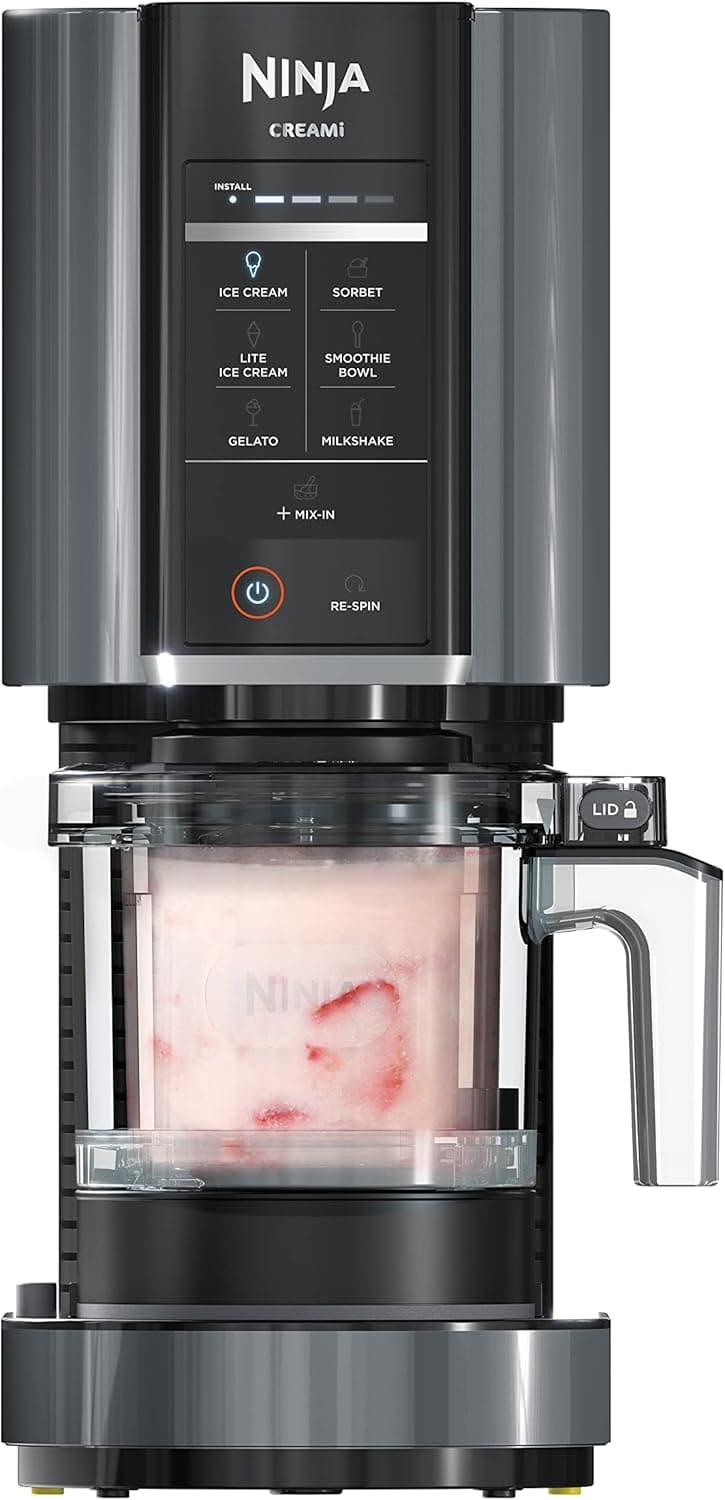 SharkNinja CREAMi Ice Cream Maker, Matte Black, 60 oz