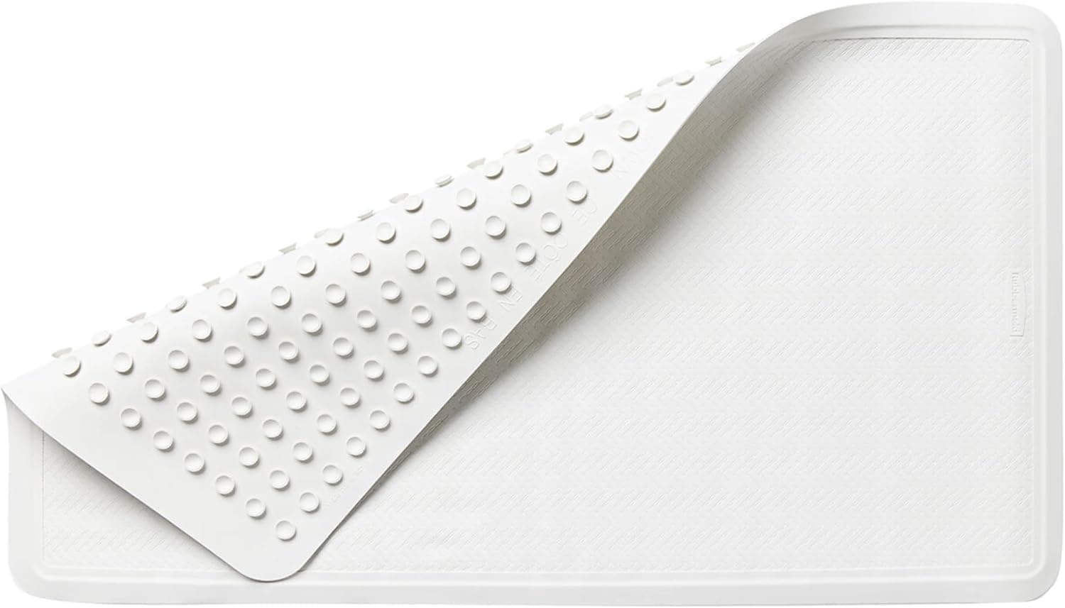 Rubbermaid Bath Tub & Shower Mat, Large 28x16 in, White, Safti-Grip Non-Slip