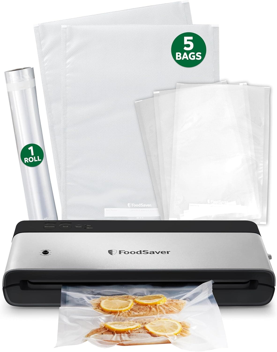 FoodSaver PowerVac Compact Vacuum Sealer with Vertical Storage