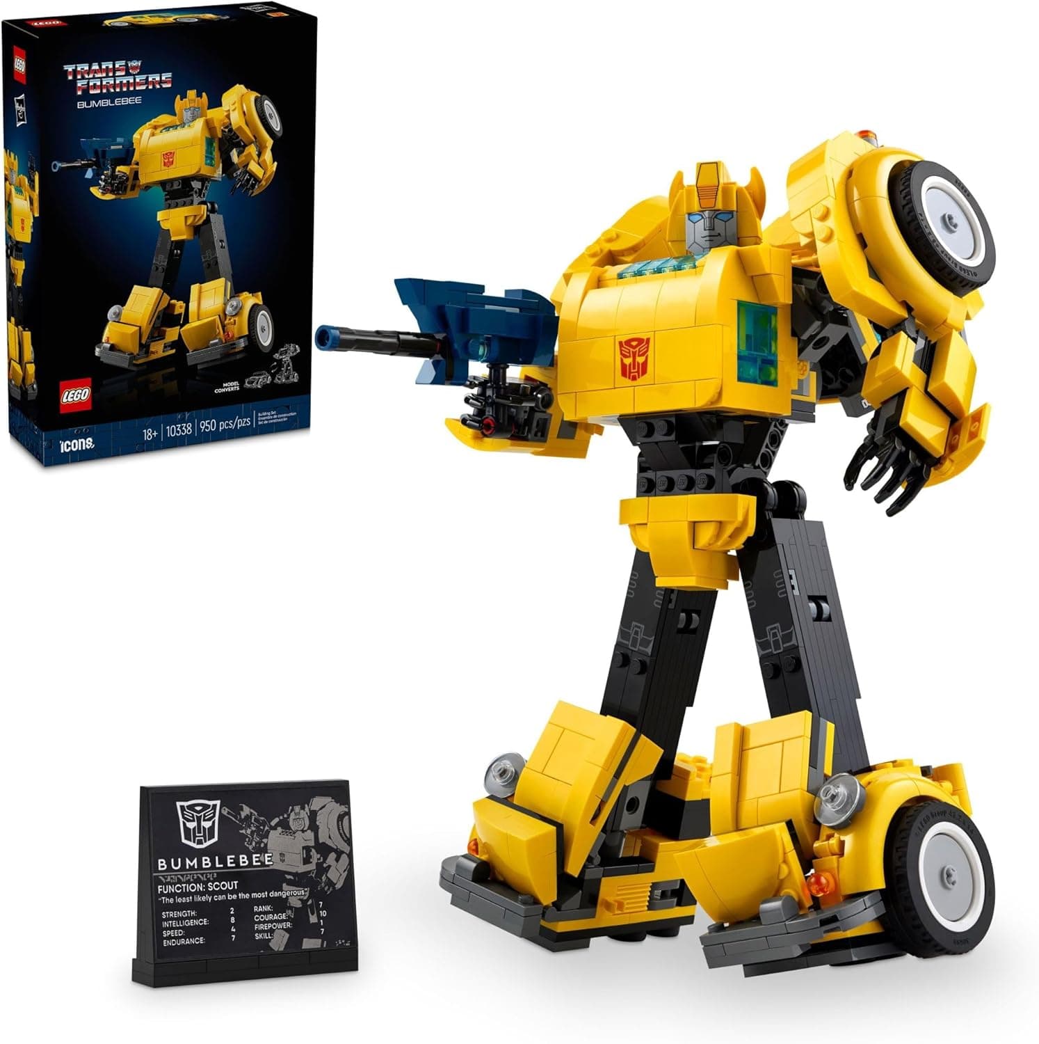 LEGO Icons Transformers Bumblebee Action Figure