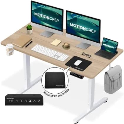 MotionGrey Ergo2 Adjustable Electric Standing Desk