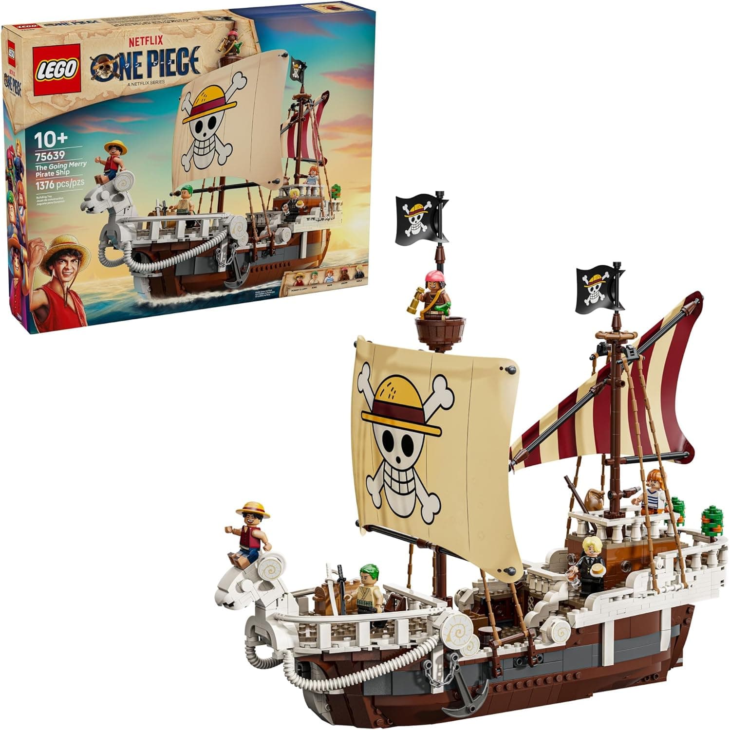 LEGO One Piece Going Merry Pirate Ship Building Kit