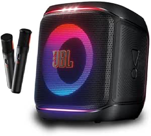JBL PartyBox Encore 2 Portable Party Speaker (2 mics, 100W, Auracast, IPX4)