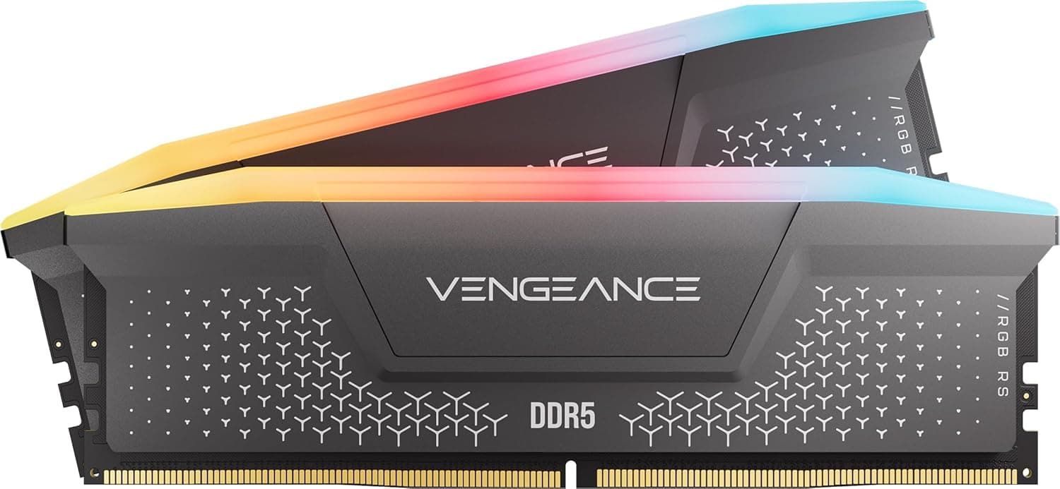 CORSAIR Vengeance RGB RS DDR5 RAM 32GB (2x16GB) 6000MHz CL36-44-44-96