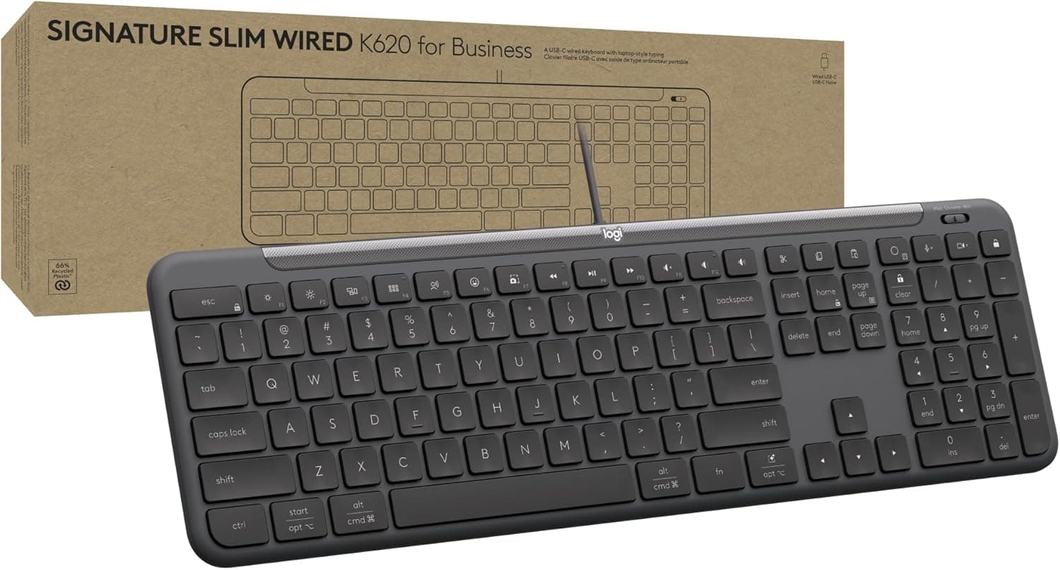 Logitech Signature Slim Wired K620 Keyboard - Graphite