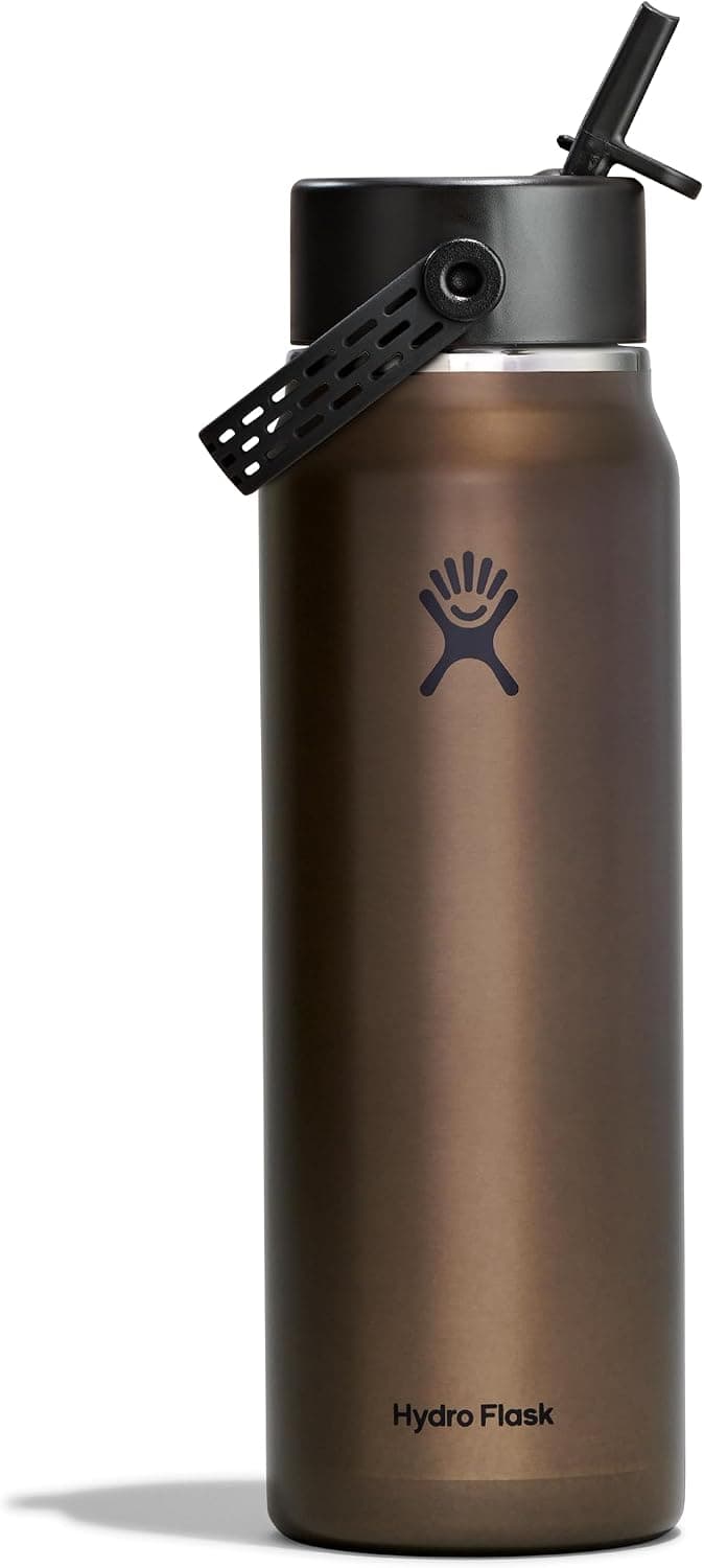 Hydroflask 32 OZ LIGHTWEIGHT WIDE FLEX STRAW CAP OBSIDIAN