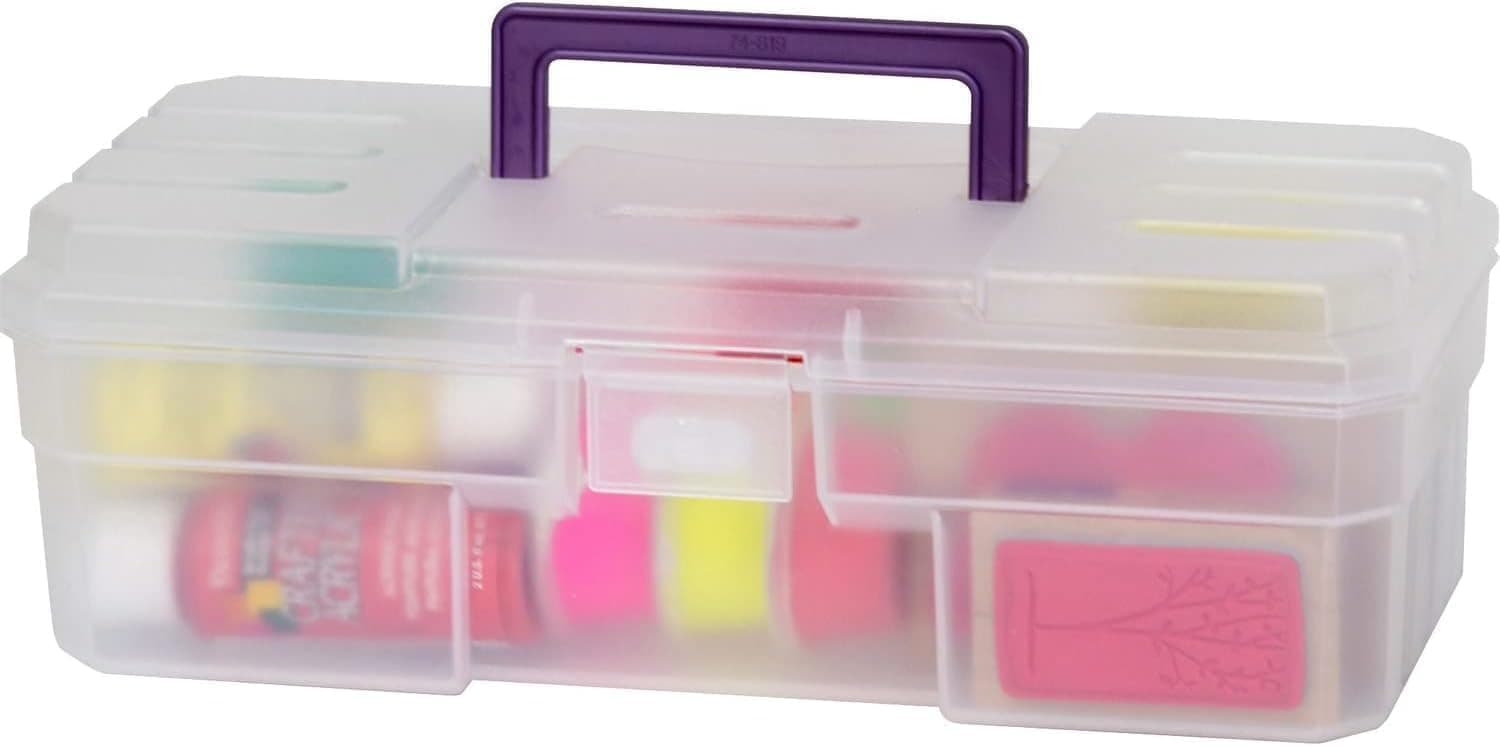 Akro-Mils ProBox 12-Inch Plastic Storage Toolbox, Clear