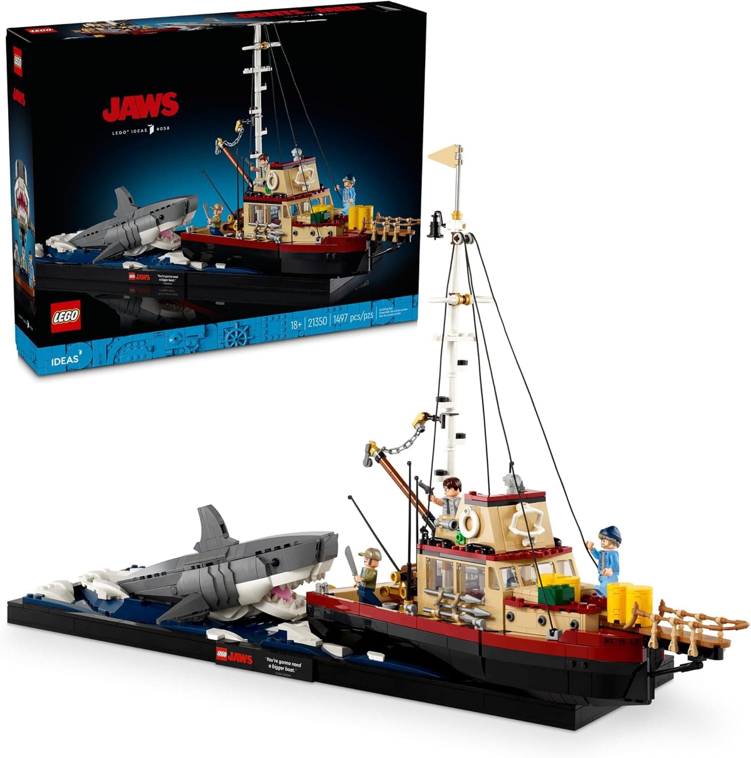LEGO Ideas Jaws Diorama Set (21350)