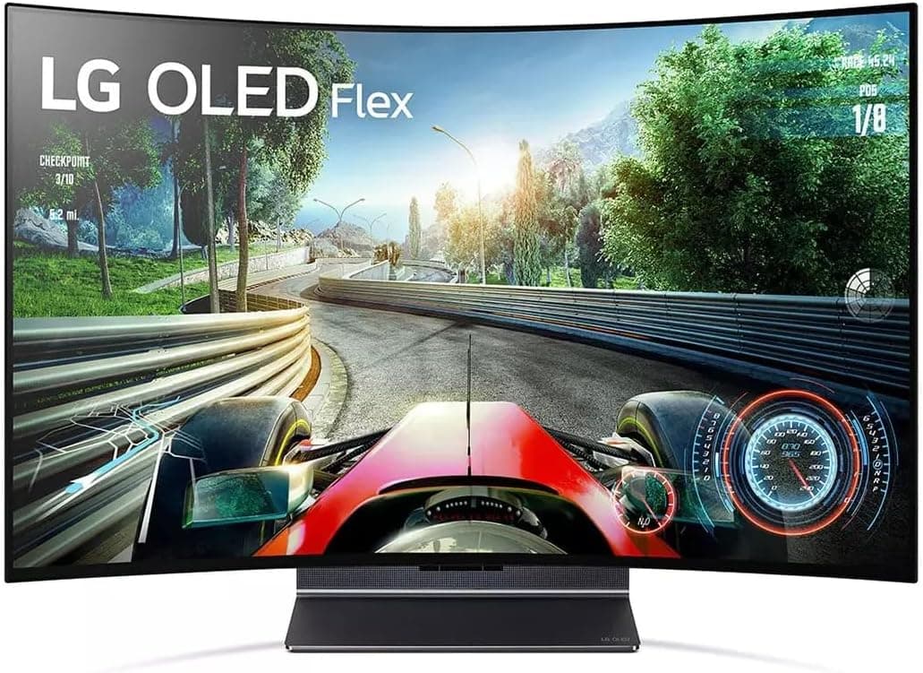 LG 42-Inch 4K OLED Flex Smart TV with Bendable Screen - AI-Powered TV, Alexa Built-in, Gaming, Streaming, Movies