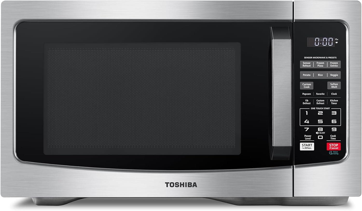 Toshiba 1.2 Cu. ft Microwave Oven with Smart Sensor (ML-EM31P SS)
