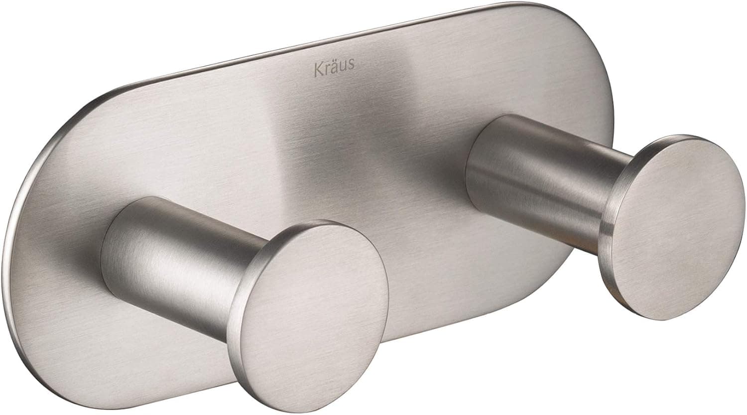 Kraus Elie Bathroom Robe and Towel Double Hook, Brushed Nickel Finish, KEA-18803BN
