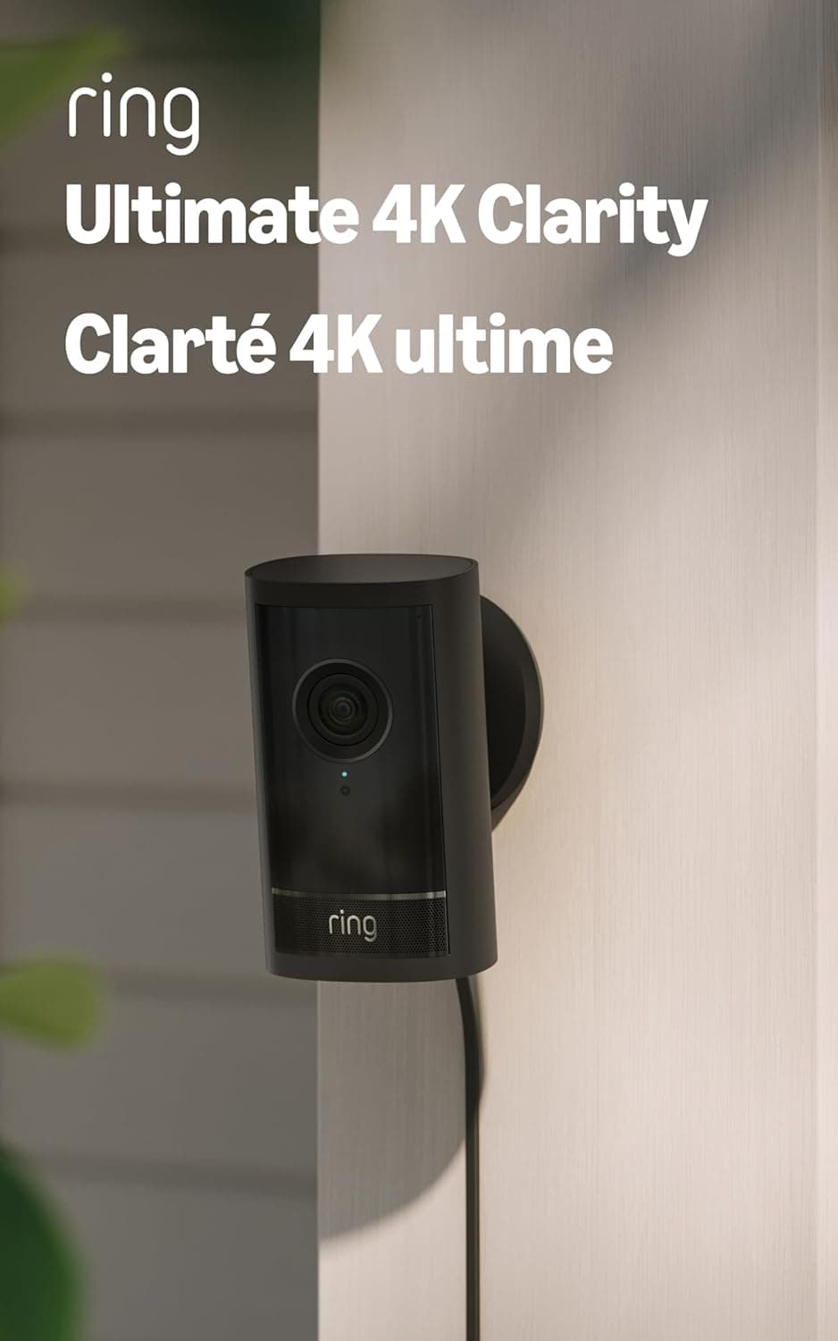 Ring Outdoor Cam Pro Plug-In 4K with 10x Zoom and Low-Light