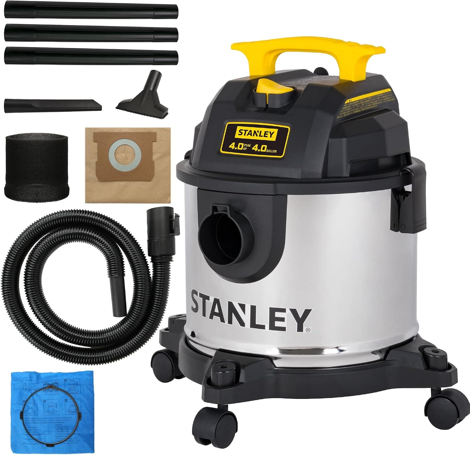 Stanley 4 Gallon Wet/Dry Vacuum SL18301-4B