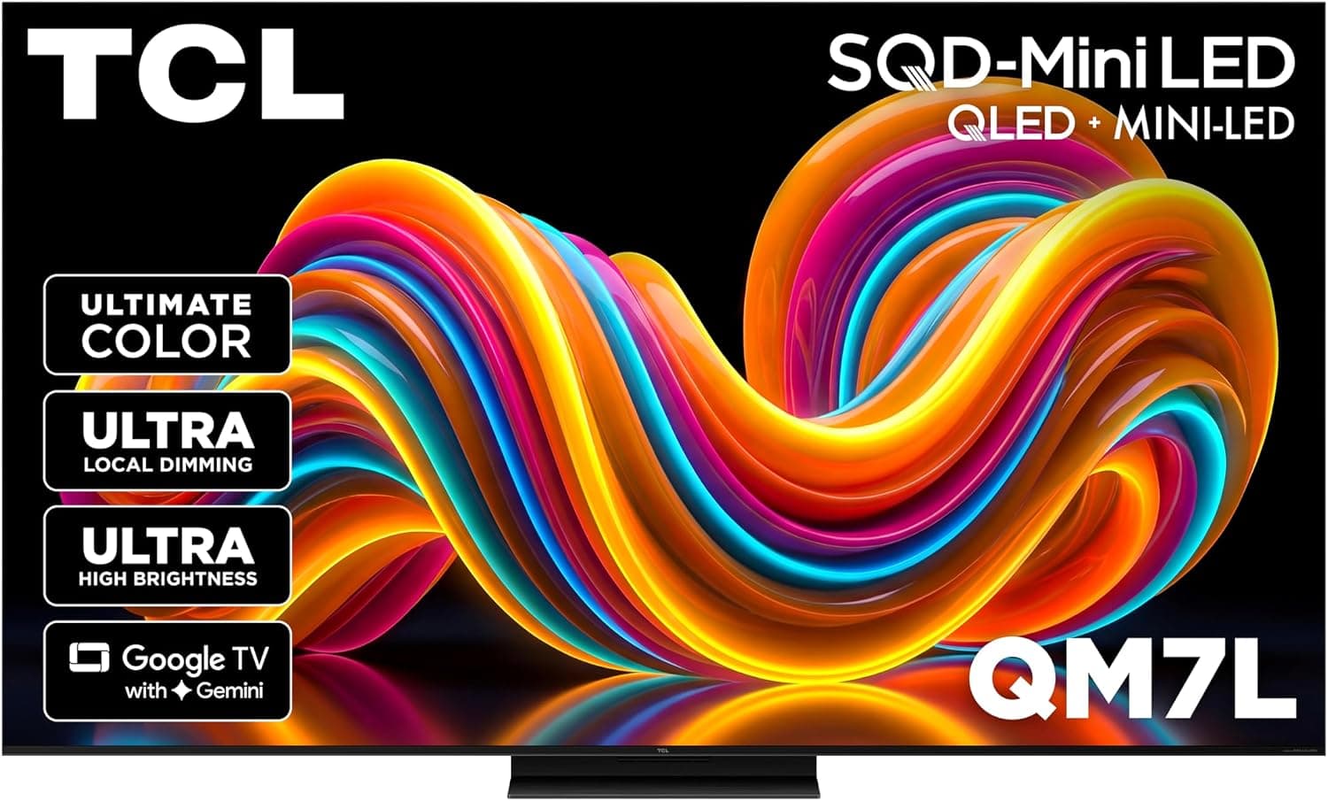 TCL 55-Inch QM7L Mini LED TV with Google TV and Bang & Olufsen Audio