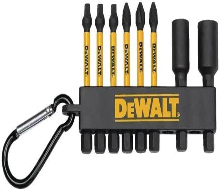 DEWALT Flex Torq 2 in. Nut Driver & Carabiner Bits Set (8 bits)