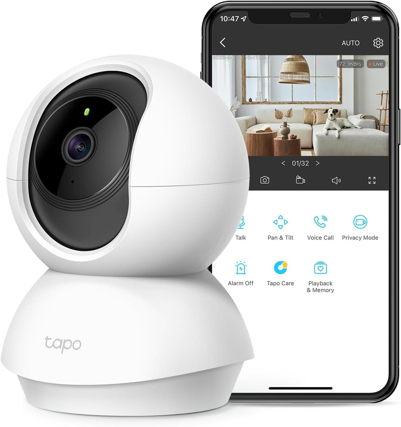 Tapo C210 2K Pan/Tilt Indoor Security Camera