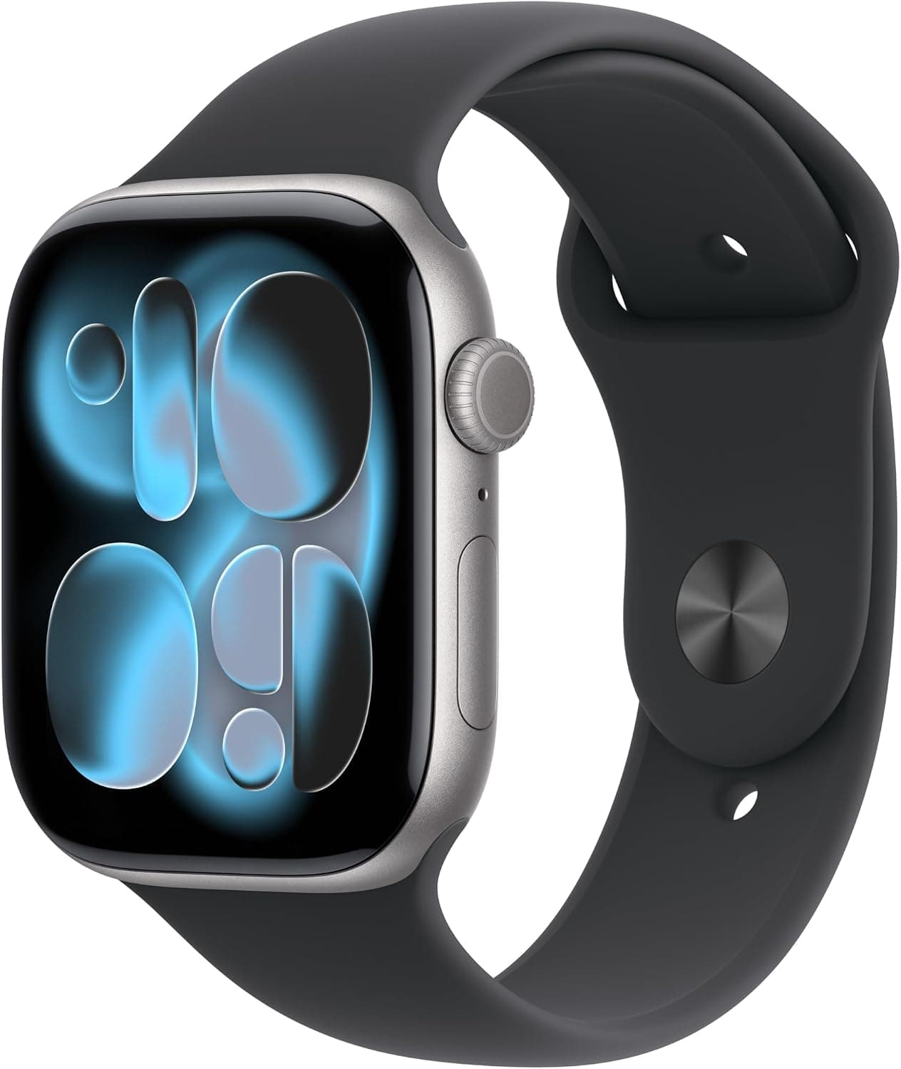 Apple Watch Series 11 GPS 46mm Space Gray with Black Sport Band