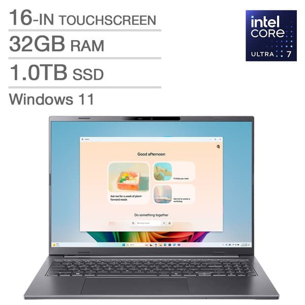 Acer Aspire 16 AI Touchscreen Laptop