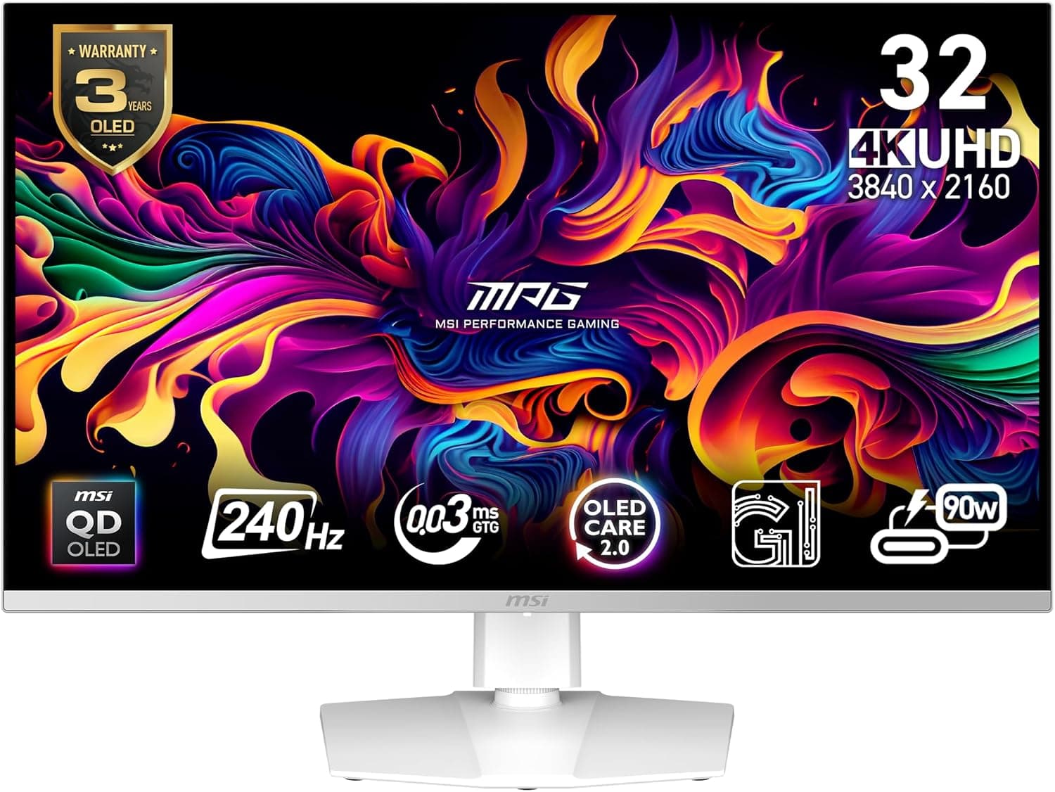 MSI MPG 321URXW QD-OLED 32-inch 4K 240Hz Monitor